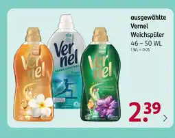 Rossmann Vernel ausgewählte weichspüler Angebot