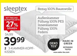 XXXLutz Sleeptex 3-kammer-kopfkissen ilu Angebot