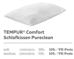 XXXLutz Tempur comfort schlafkissen pureclean soft Angebot