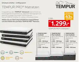 XXXLutz Tempur pro coolquilt matratze ca. 90 x 200 cm Angebot