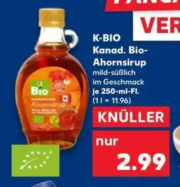 Kaufland K-BIO Kanad. Bio-Ahornsirup Angebot