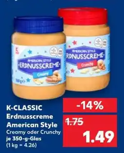 Kaufland K-classic erdnusscreme american style Angebot