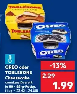 Kaufland Oreo oder toblerone cheesecake Angebot