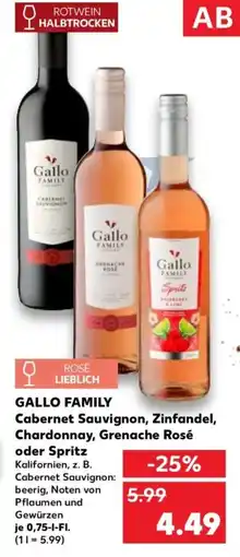 Kaufland Gallo family Angebot