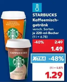 Kaufland Starbucks kaffeemischgetränk Angebot
