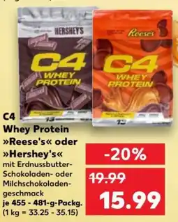 Kaufland C4 Whey Protein Reese's oder Hershey's Angebot