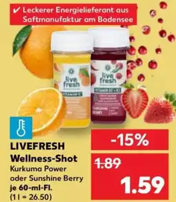 Kaufland Livefresh wellness-shot Angebot