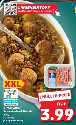 Kaufland K-purland schweinehackfleisch XXL Angebot