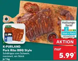 Kaufland K-purland pork ribs bbq style Angebot