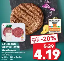 Kaufland K-purland wertschätze steakburger Angebot