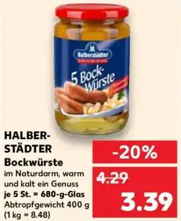 Kaufland Halberstädter bockwürste Angebot