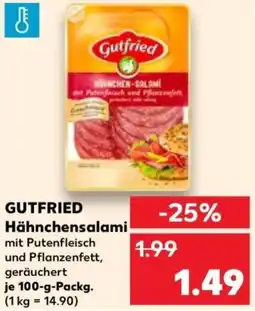 Kaufland Gutfried Hähnchensalami Angebot