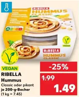 Kaufland Ribella hummus Angebot