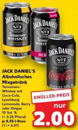 Kaufland Jack daniel's alkoholisches mixgetränk Angebot