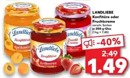 Kaufland Landliebe konfitüre oder fruchtcreme Angebot