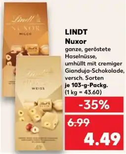 Kaufland Lindt nuxor Angebot