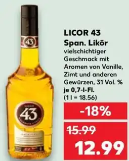 Kaufland LICOR 43 Likör Angebot