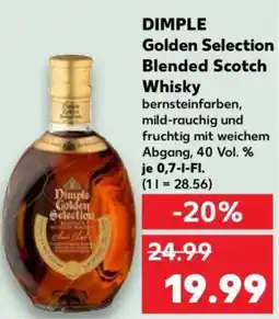 Kaufland Dimple Golden Selection Blended Scotch Whisky Angebot