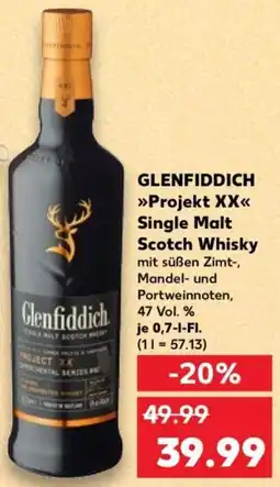 Kaufland GLENFIDDICH Projekt XX Single Malt Scotch Whisky Angebot