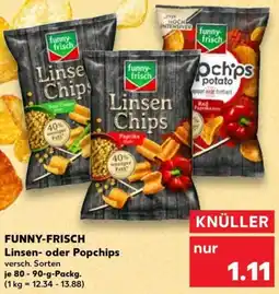 Kaufland FUNNY-FRISCH Linsen- oder Popchips Angebot