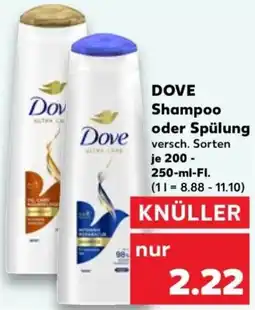 Kaufland DOVE Shampoo oder Spülung Angebot