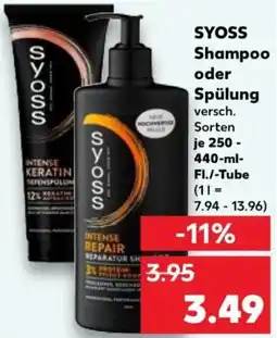 Kaufland SYOSS Shampoo oder Spülung Angebot