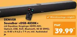 Kaufland DENVER Soundbar DSB-4030K Angebot