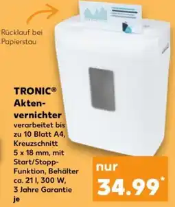 Kaufland TRONIC Aktenvernichter Angebot