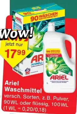 Wiglo Wunderland Ariel Waschmittel Angebot