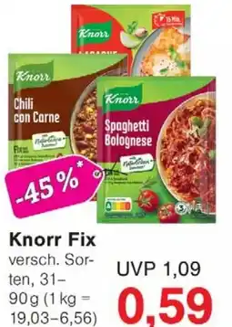 Wiglo Wunderland Knorr Fix Angebot