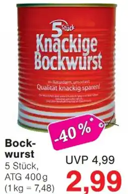 Wiglo Wunderland Bockwurst Angebot