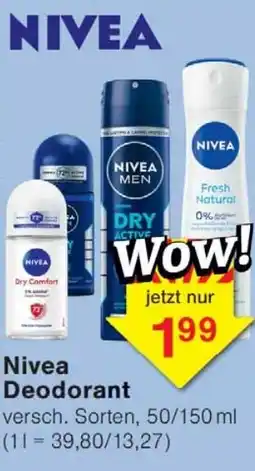 Wiglo Wunderland Nivea Deodorant Angebot