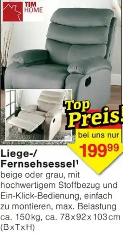 Wiglo Wunderland TIM HOME Liege-/ Fernsehsessel Angebot