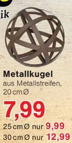 Wiglo Wunderland Garten-Deko Metallkugel Angebot
