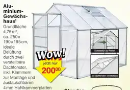 Wiglo Wunderland Aluminium- Gewächshaus Angebot