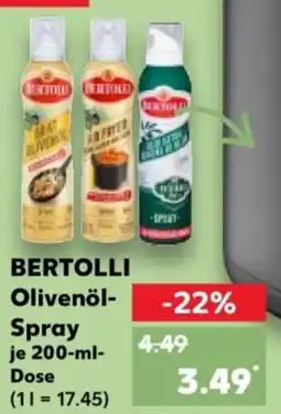 Kaufland BERTOLLI Olivenöl- Spray Angebot