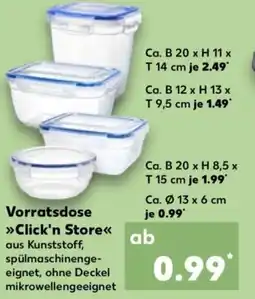 Kaufland Vorratsdose Click'n Store Angebot