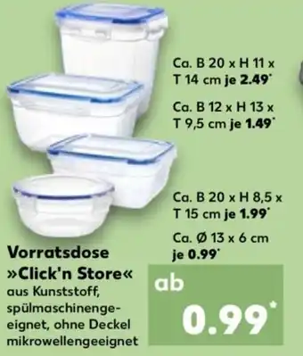 Kaufland Vorratsdose Click'n Store Angebot