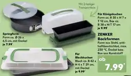 Kaufland ZENKER Backformen Springform Angebot