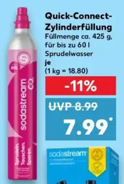 Kaufland sodastream Quick-Connect- Zylinderfüllung Angebot