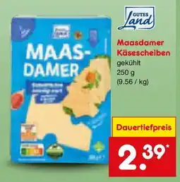 Netto Marken-Discount GUTES Land Maasdamer Käsescheiben Angebot