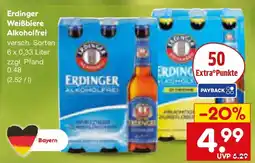 Netto Marken-Discount Erdinger Weißbiere Alkoholfrei Angebot