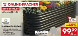 Netto Marken-Discount Hochbeet Stahl Oval Angebot