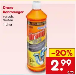 Netto Marken-Discount Drano Rohrreiniger Angebot