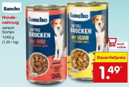 Netto Marken-Discount Sancho Hundenahrung Angebot