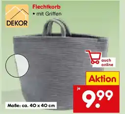 Netto Marken-Discount DEKOR Flechtkorb Angebot