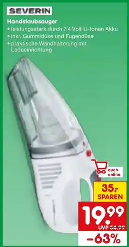 Netto Marken-Discount SEVERIN Handstaubsauger Angebot