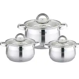 Netto Marken-Discount 6tlg. Edelstahl Kochtopf-Set Angebot
