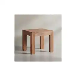 Netto Marken-Discount KADIMA DESIGN Massivholz-Tisch NAKO: Handgefertigt, 45x40x45 cm, Sheeshamholz, 50kg Belastbarkeit Angebot