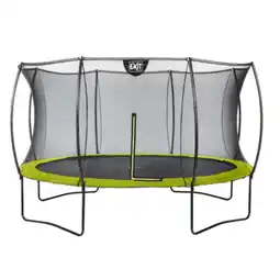 Netto Marken-Discount EXIT Silhouette Trampolin + Sicherheitsnetz 427 (14ft)Lime Grün Angebot